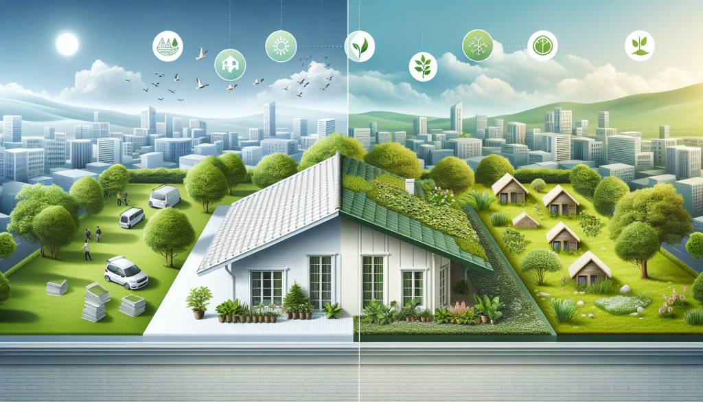 toit blanc vs toit végétalisé naturel : quel choix pour votre projet écologique ?